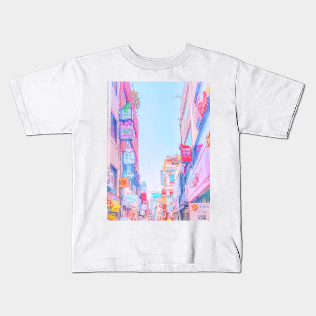 Anime Seoul (Soft Edition) Kids T-Shirt by Caline Design